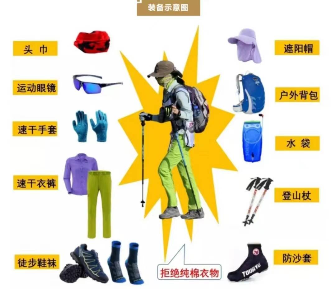 【會(huì)野行動(dòng)/粵深文旅】戈壁徒步必備裝備清單,你還沒看?_